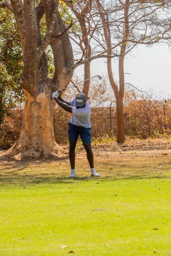 A golfer during a Bogey Free Pro Am Tour round