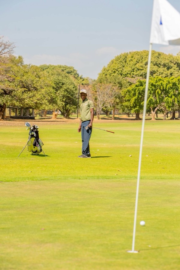 A golfer during a Bogey Free Pro Am Tour round